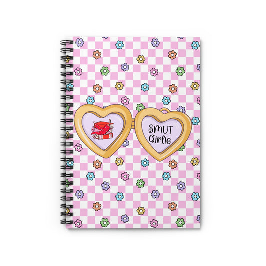 Pink Smut Girlie Spiral Notebook - Ruled Line