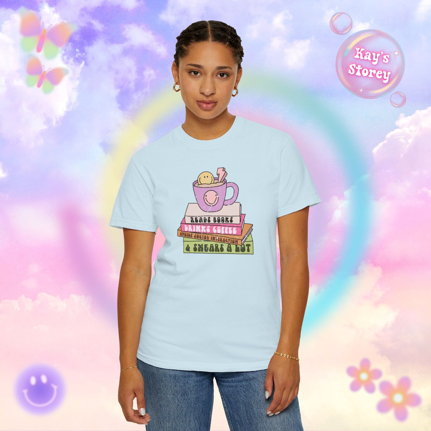 Reads Books... Comfort Colors T-Shirt