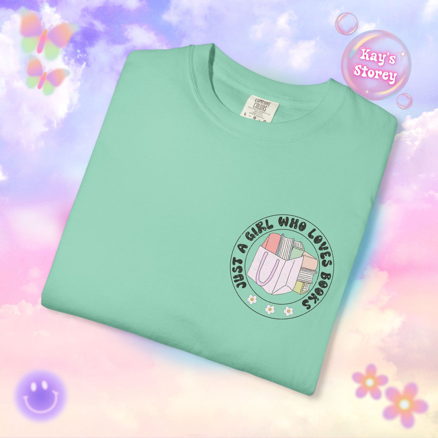 Just A Girl Who Loves Books Comfort Colors T-Shirt