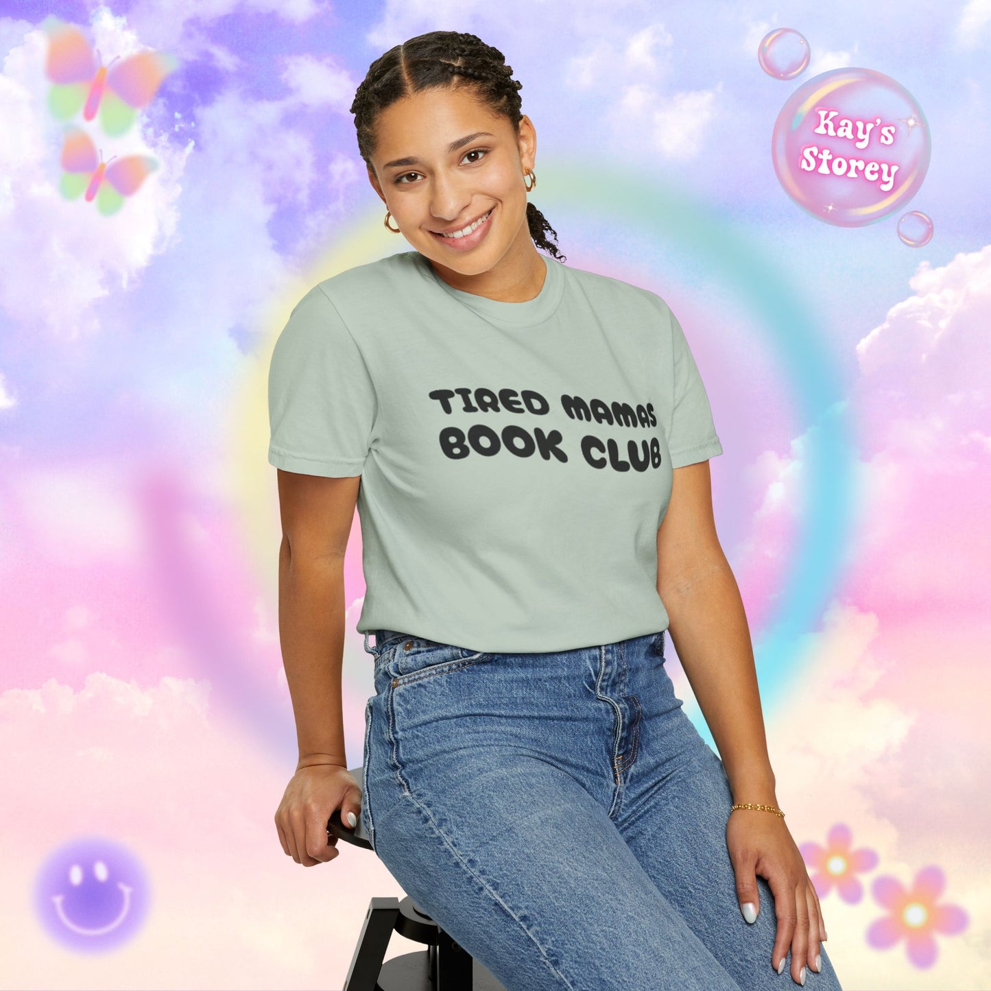 Tired Mamas Book Club Comfort Colors T-Shirt