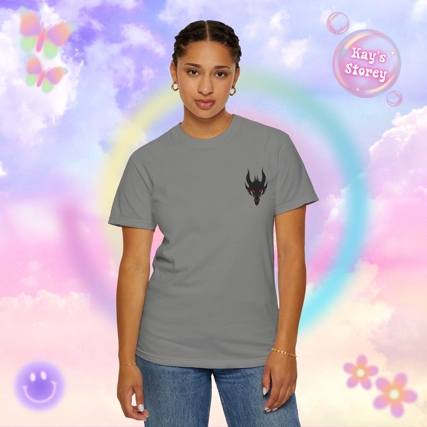 Book Dragon Red Comfort Colors T-Shirt