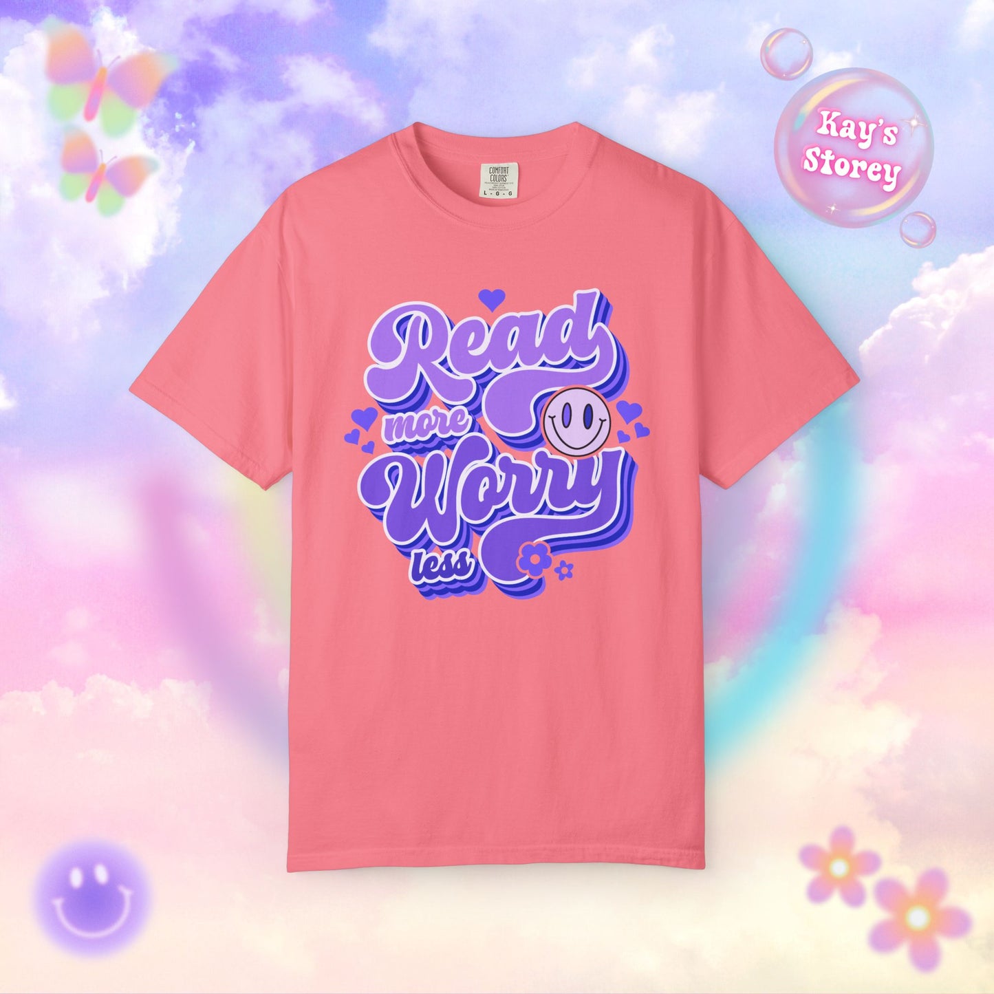 Read More, Worry Less Comfort Colors T-Shirt