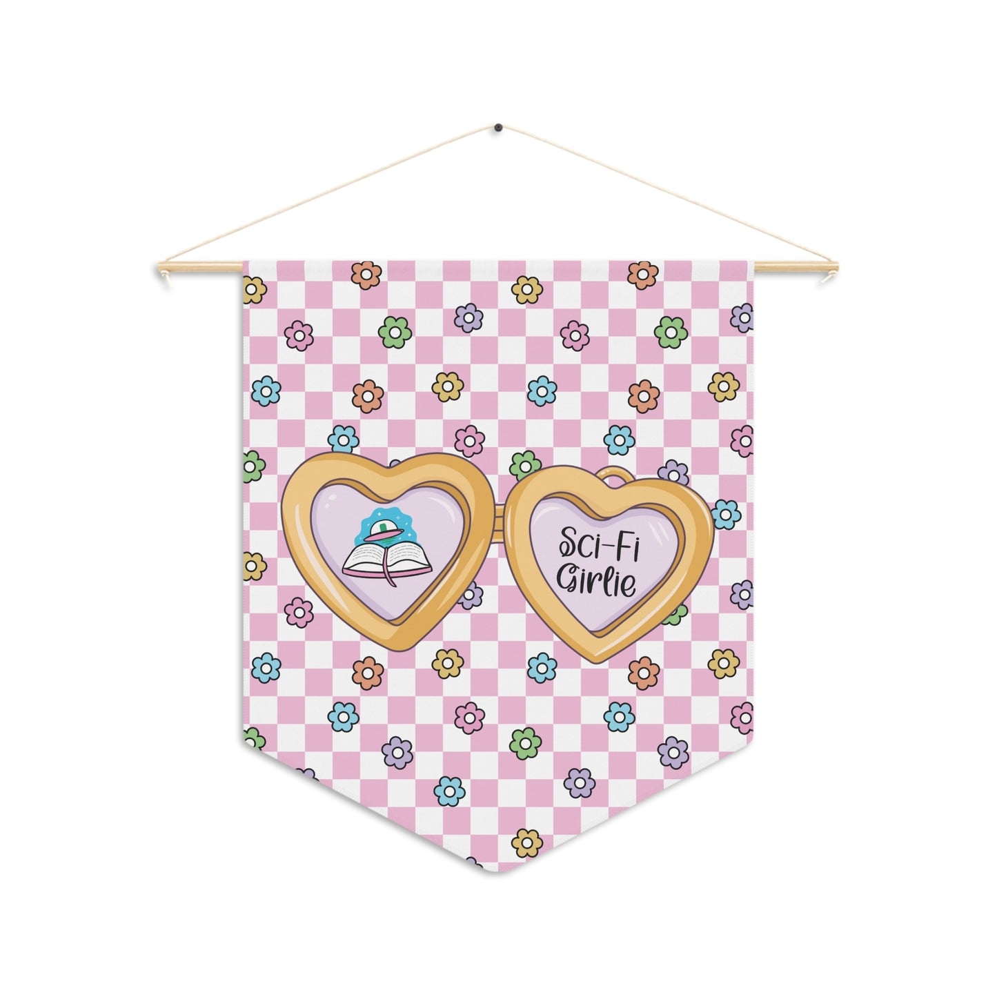 Pink Sci-Fi Girlie Pennant