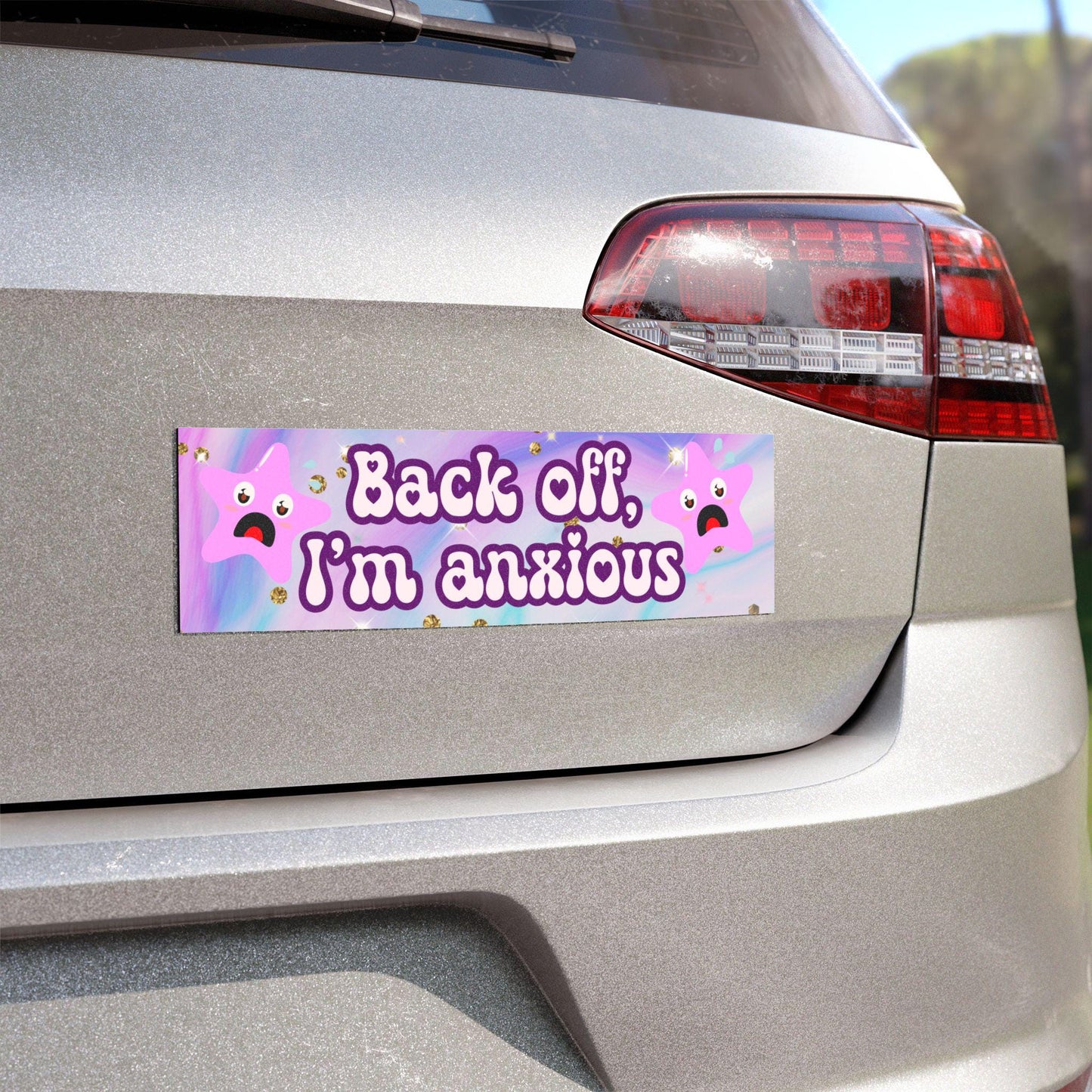 Back Off, I'm Anxious Car Magnet