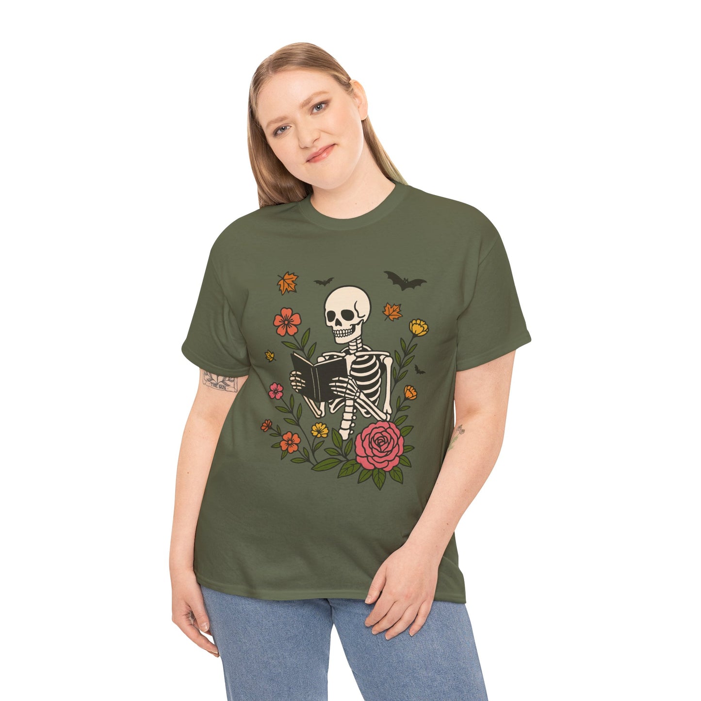 Skeleton Reading Tee - Bookish Gift