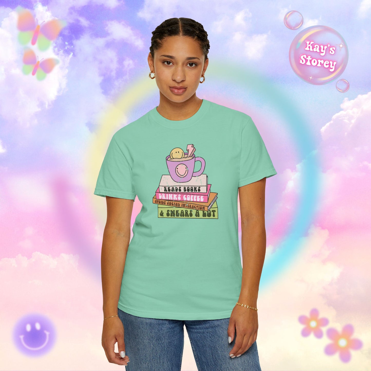 Reads Books... Comfort Colors T-Shirt