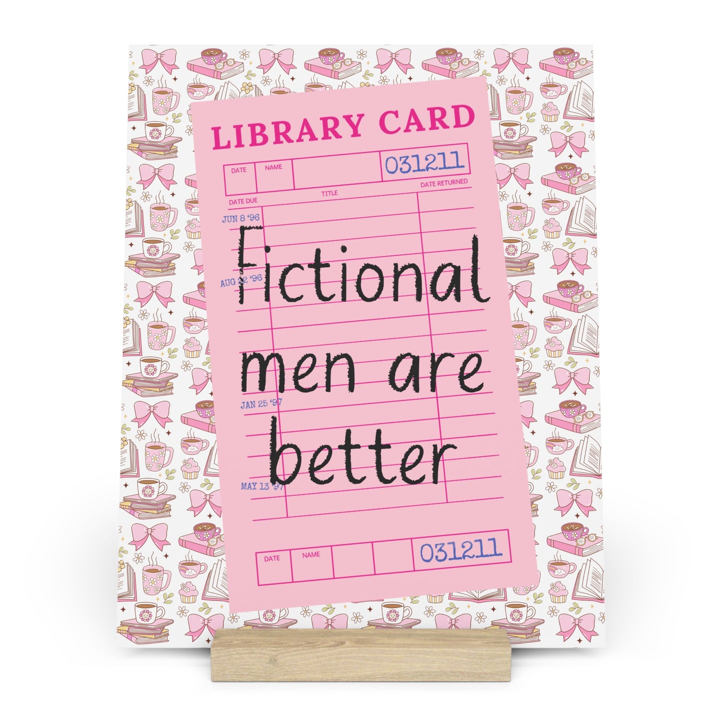 Fictional Men are Better Bookshelf Decor with Stand
