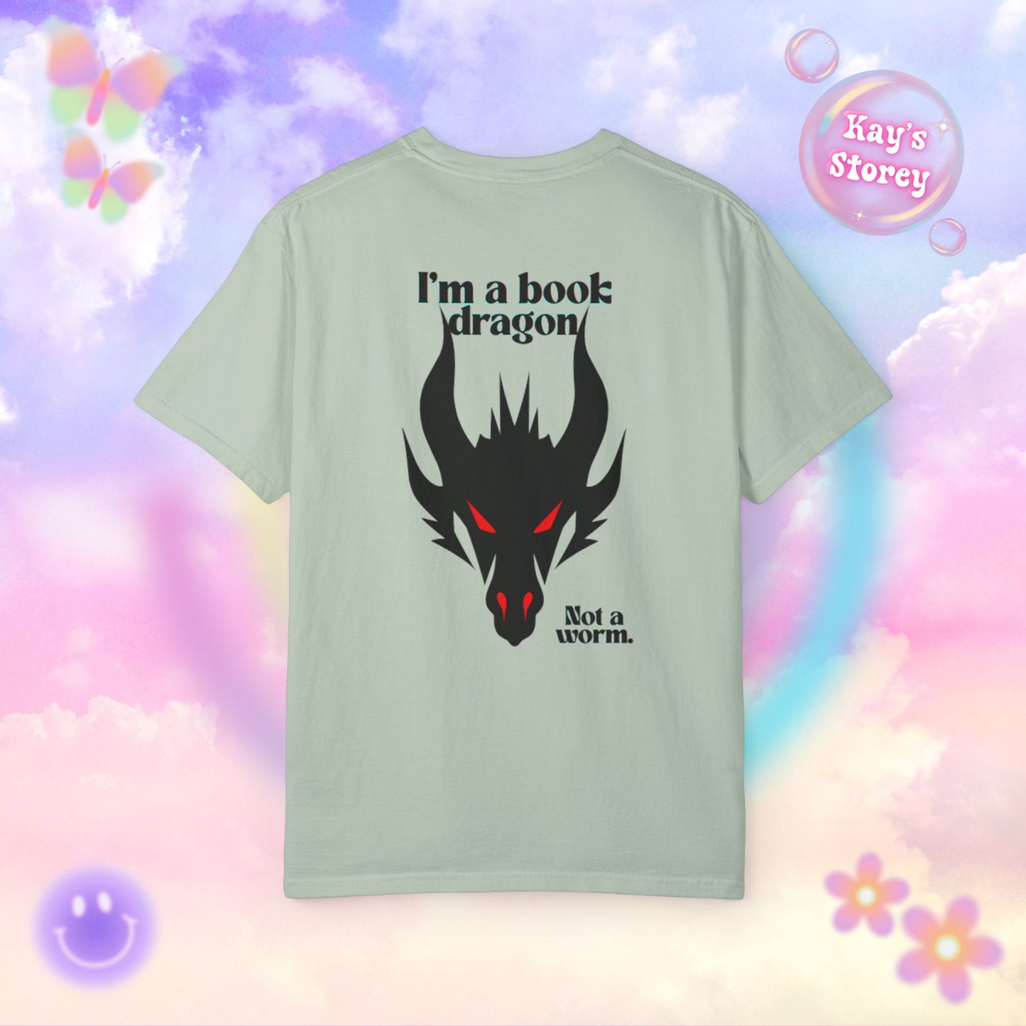 Book Dragon Red Comfort Colors T-Shirt