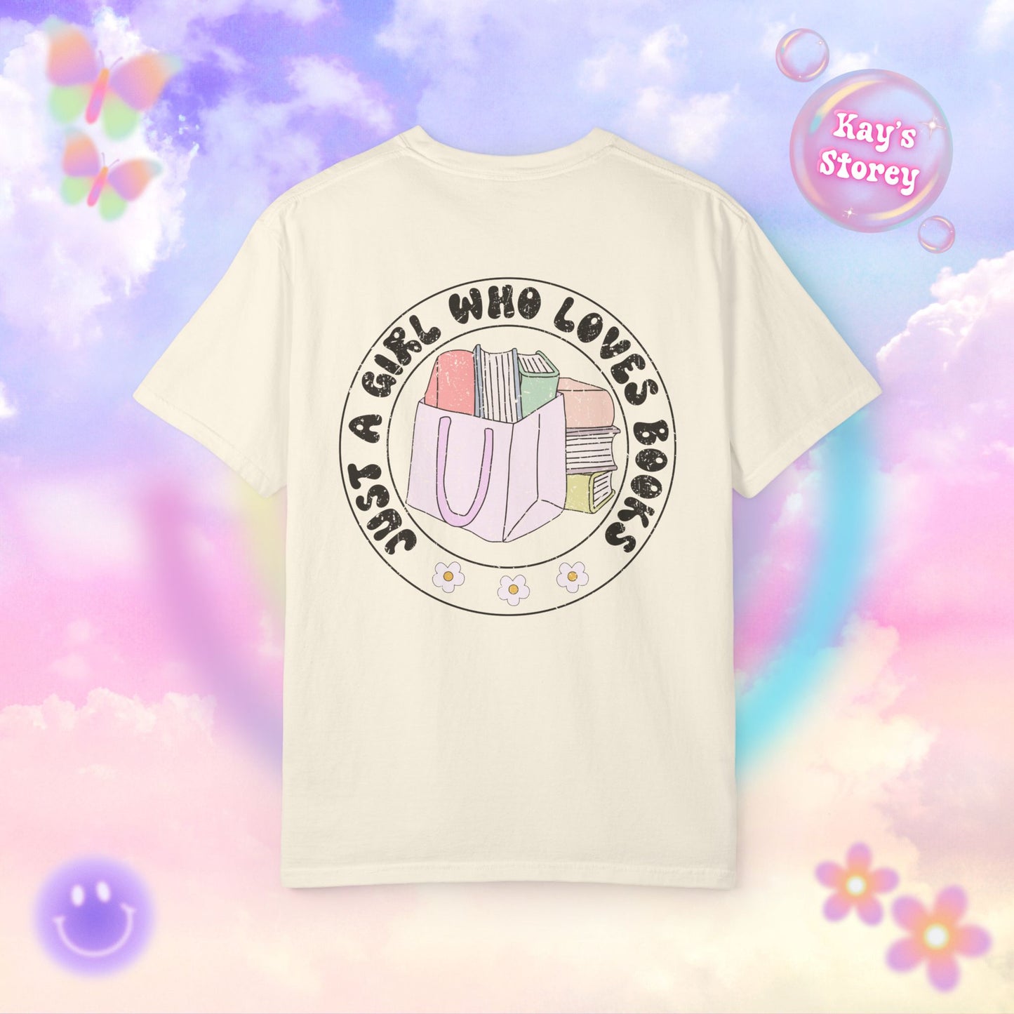 Just A Girl Who Loves Books Comfort Colors T-Shirt