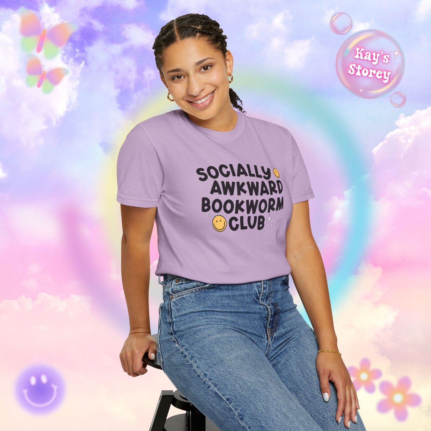 Socially Awkward Bookworm Club Comfort Colors T-Shirt