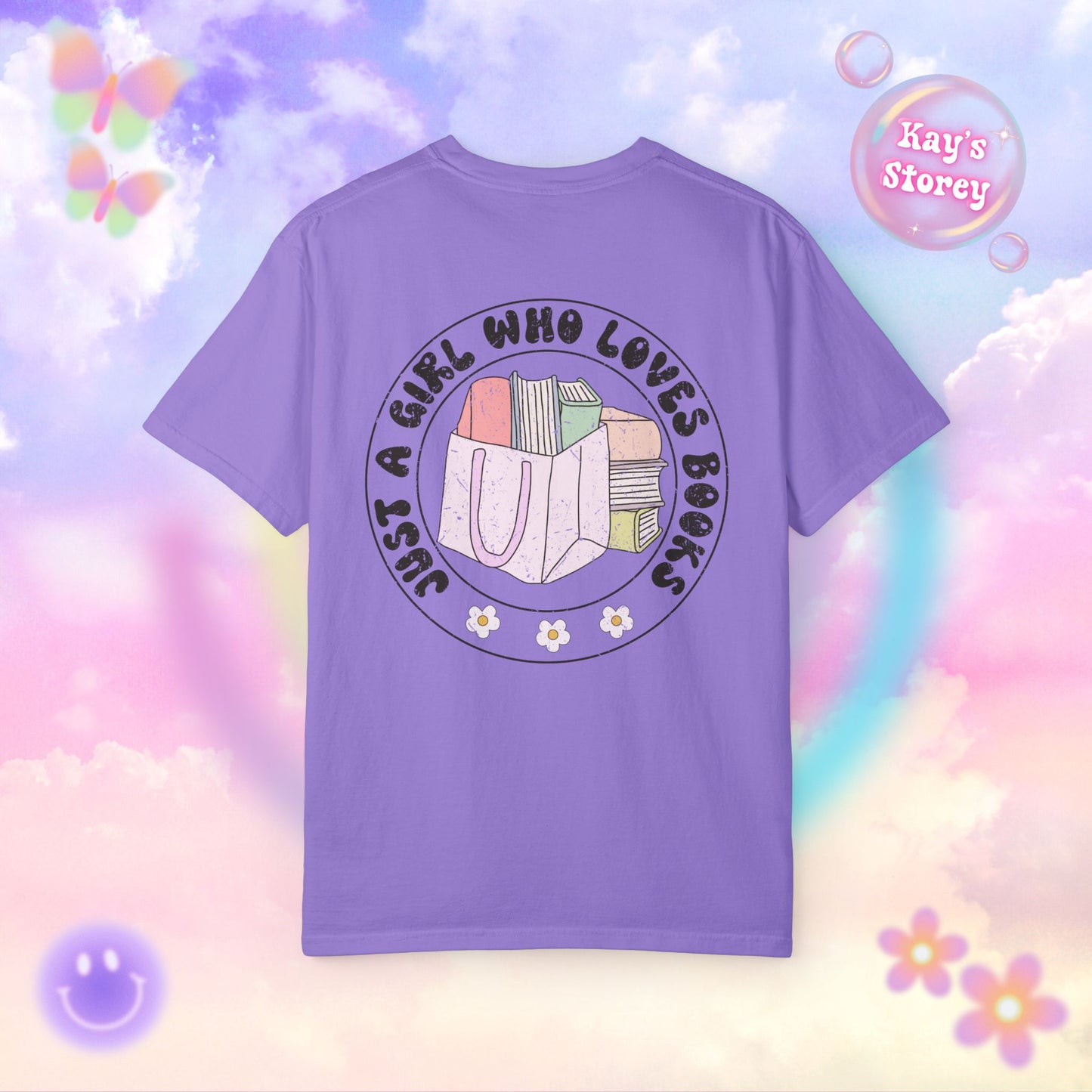 Just A Girl Who Loves Books Comfort Colors T-Shirt
