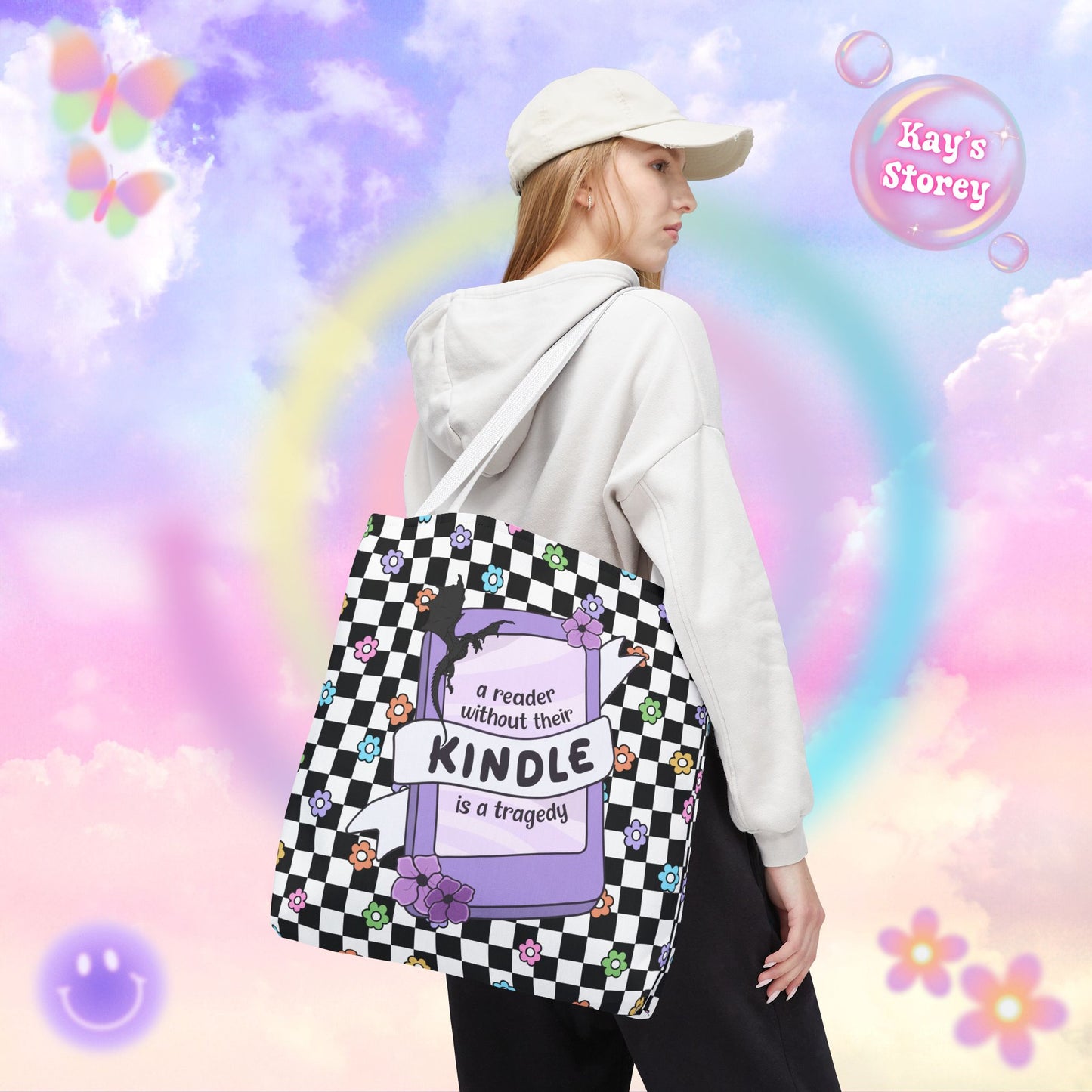 Reader Without Their Kindle Tote Bag