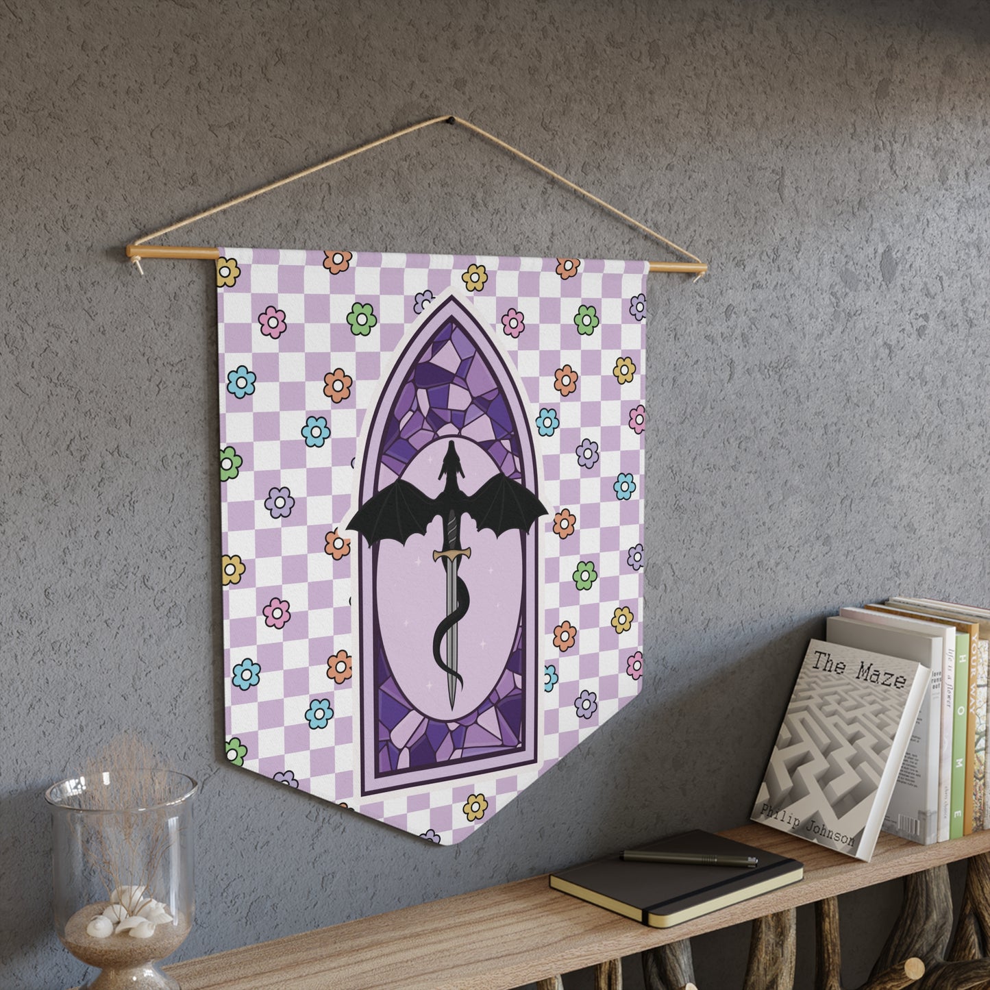 Purple Romantasy Pennant