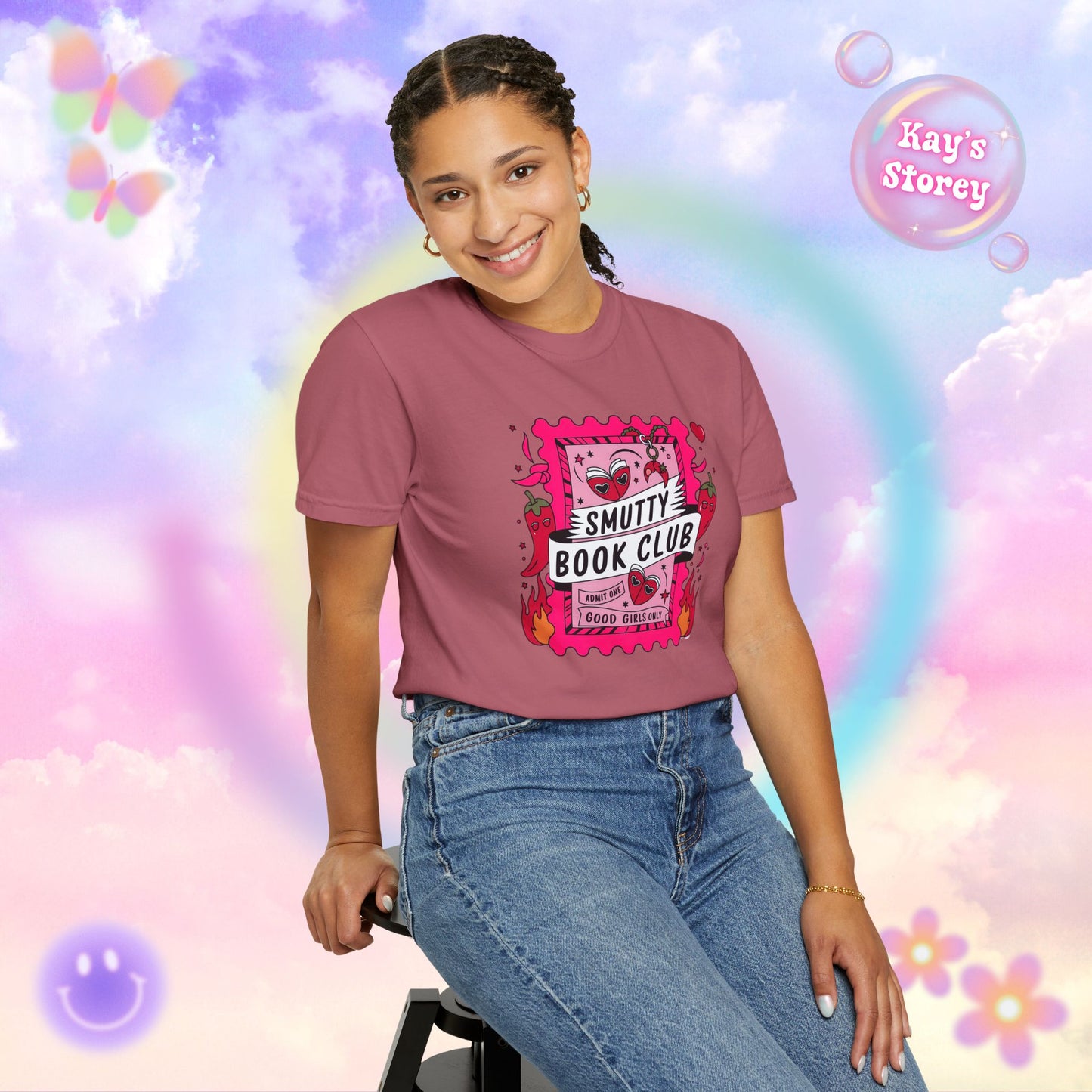 Smutty Book Club Comfort Colors T-Shirt