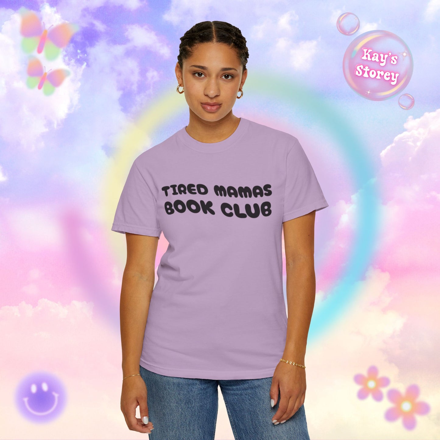 Tired Mamas Book Club Comfort Colors T-Shirt