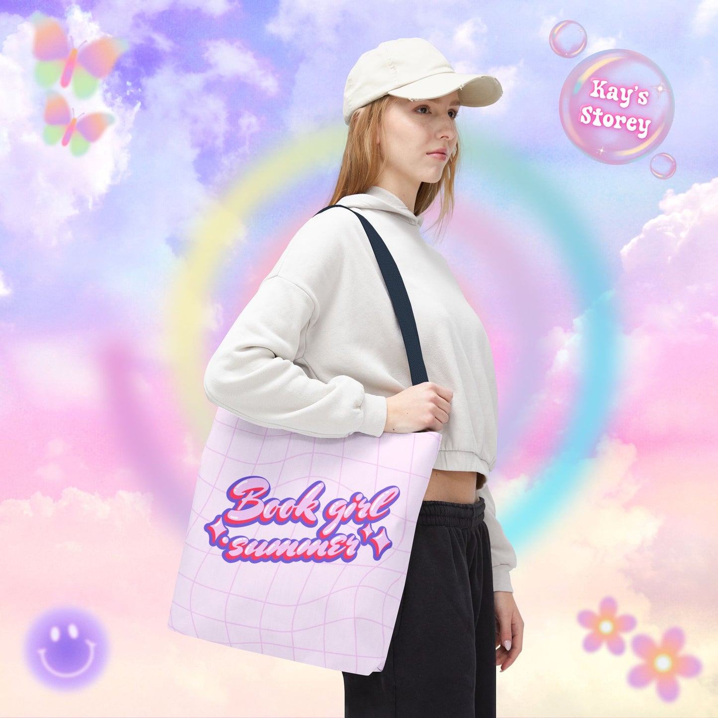 Book Girl Summer Tote Bag