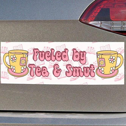 Fueled by Tea & Smut Car Magnet