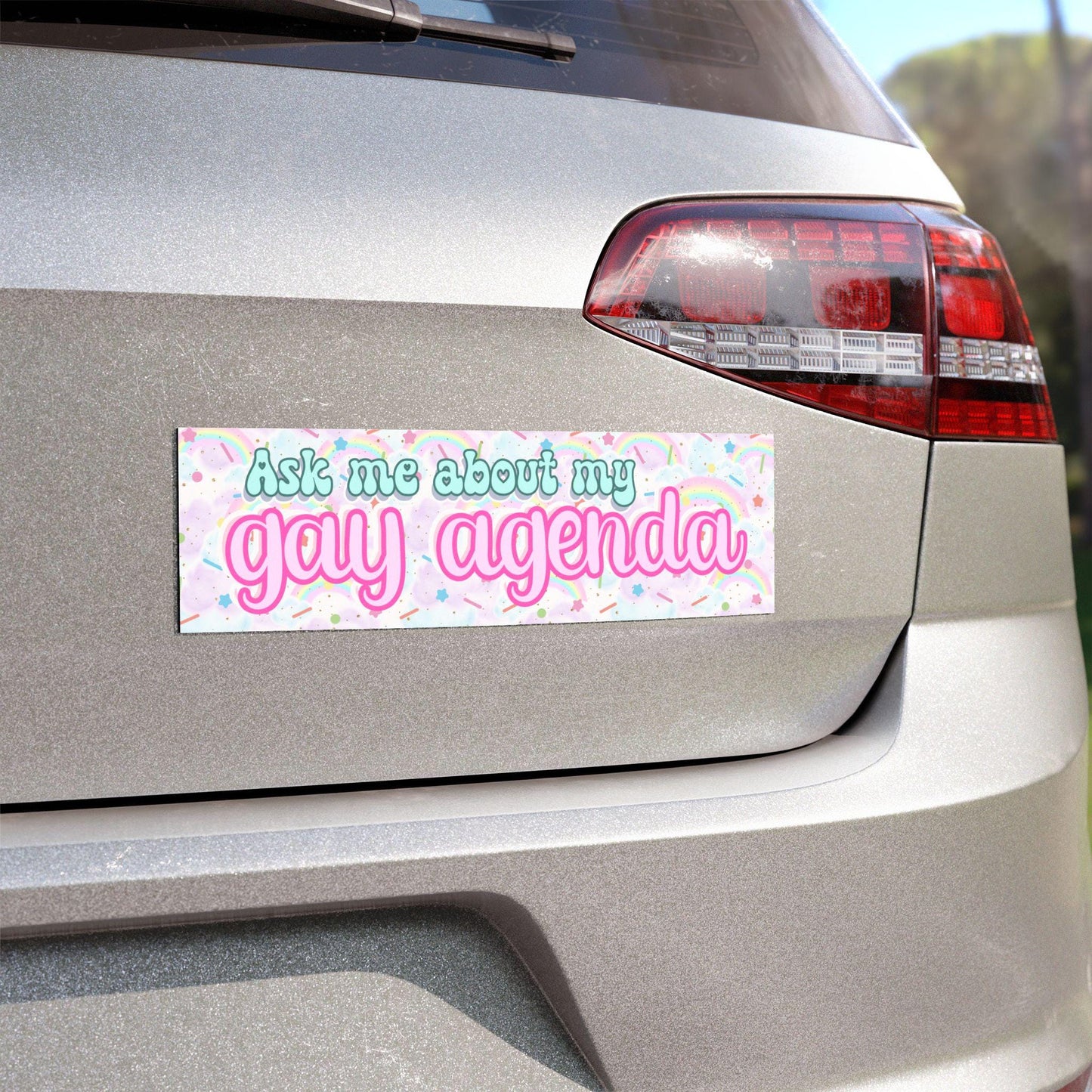 Gay Agenda Car Magnet