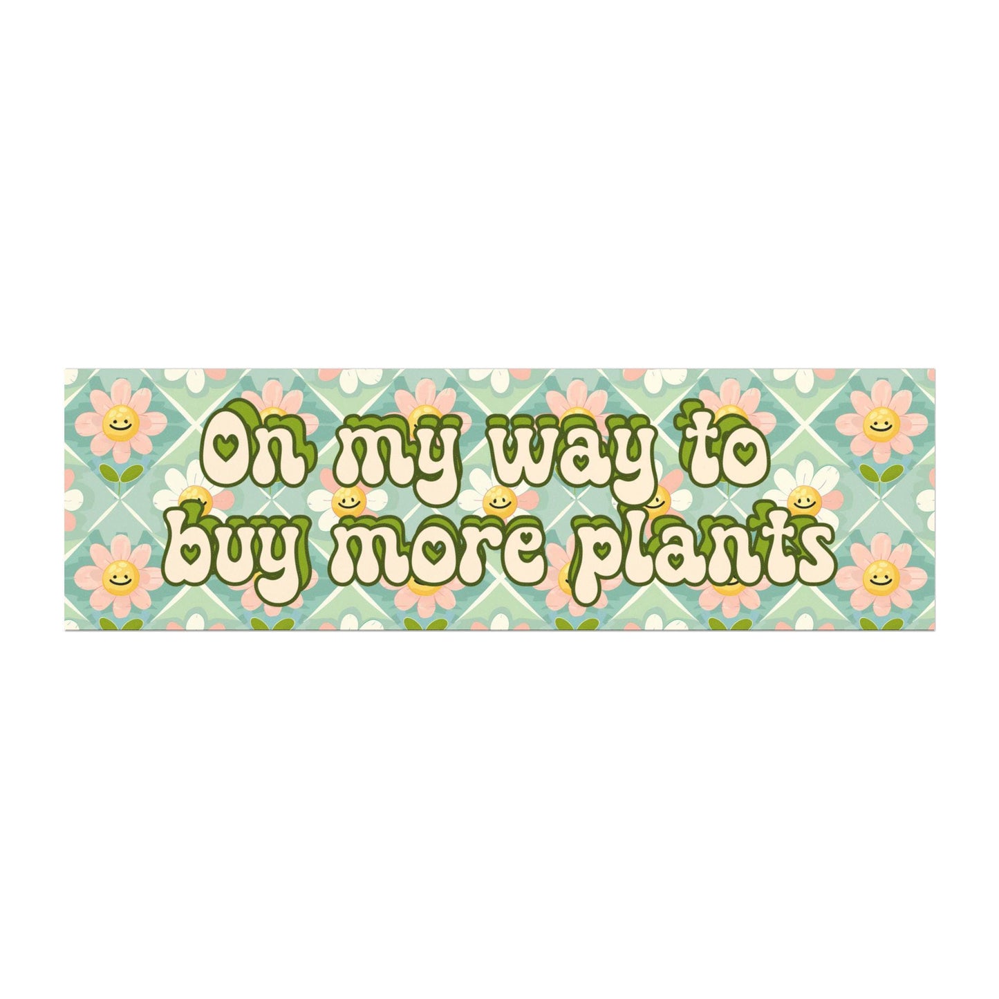 OMW to Buy More Plants Car Magnet