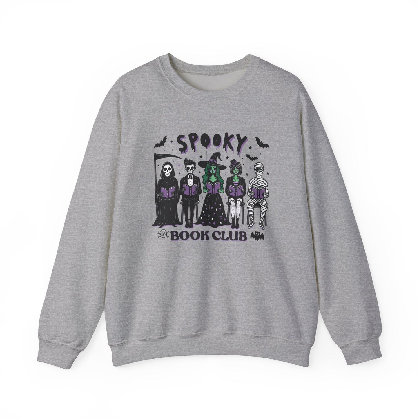 Spooky Book Club Sweatshirt, Long Sleeve Shirt for Spooky Season Bookish Gift,  Halloween Reading Apparel