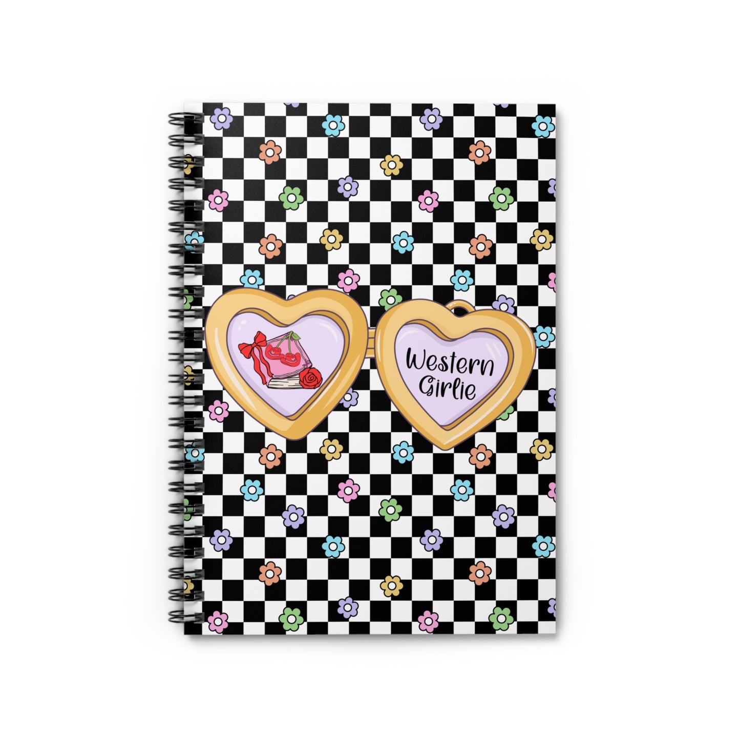 Western Girlie Spiral Notebook - Ruled Line