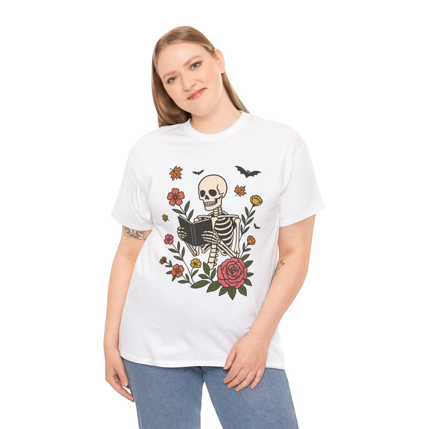 Skeleton Reading Tee - Bookish Gift