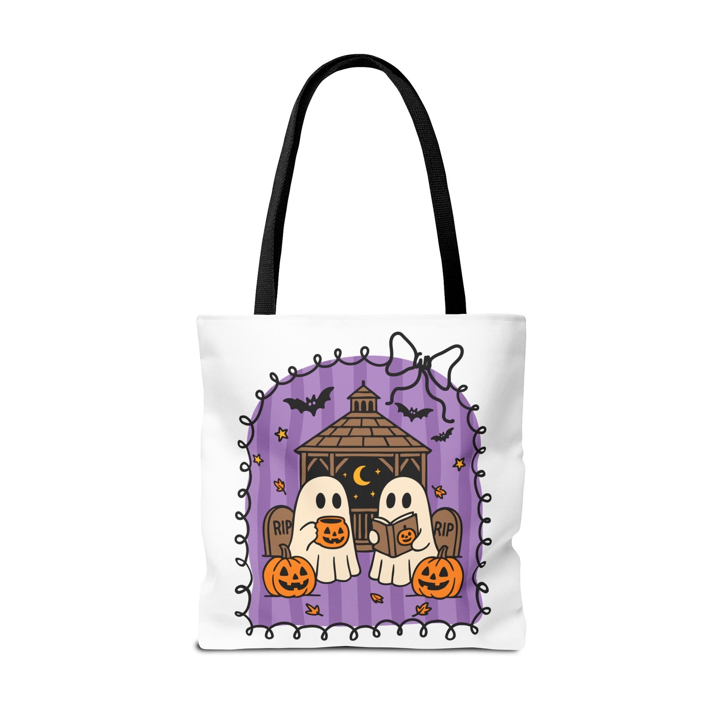 Spooky Season Ghostly Meeting Tote Bag