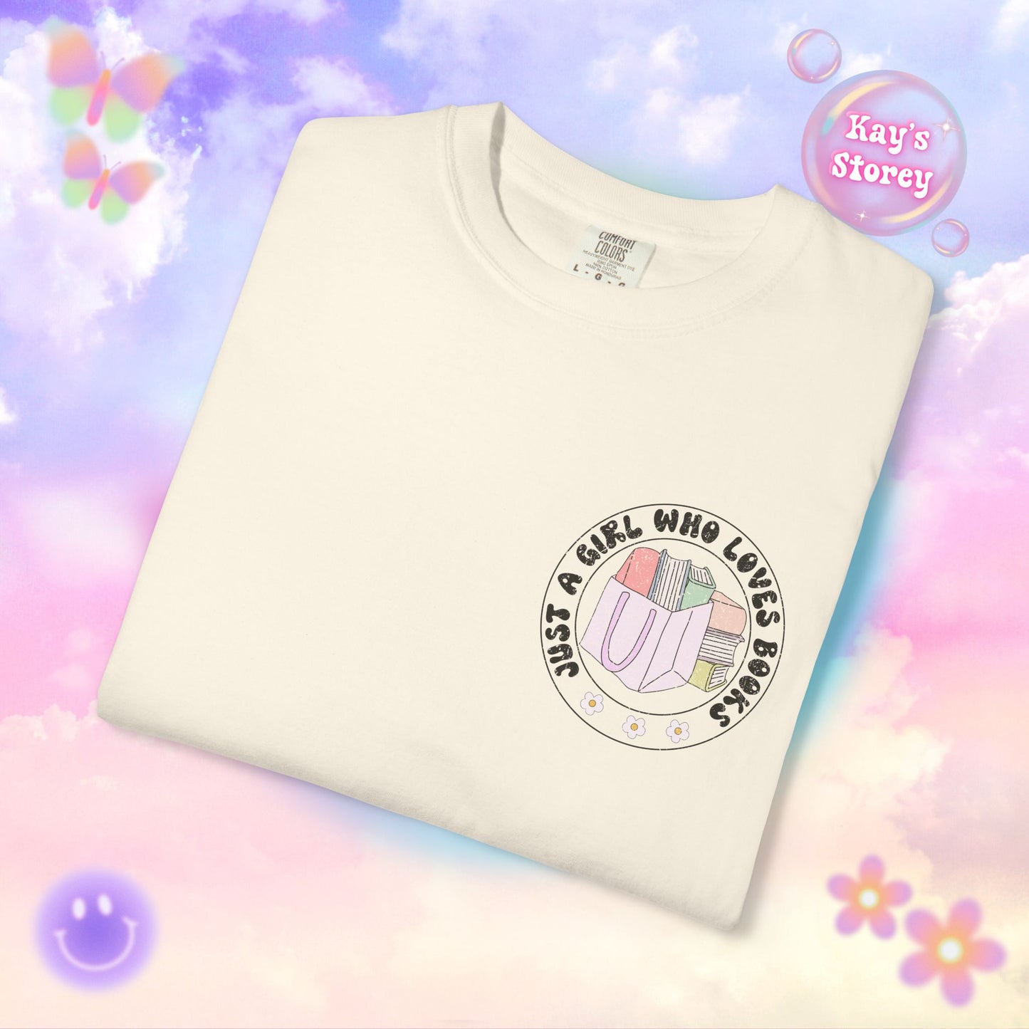 Just A Girl Who Loves Books Comfort Colors T-Shirt