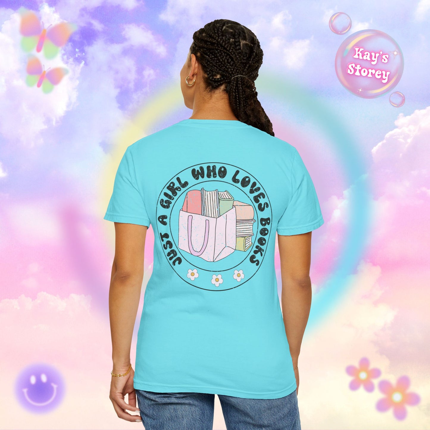Just A Girl Who Loves Books Comfort Colors T-Shirt
