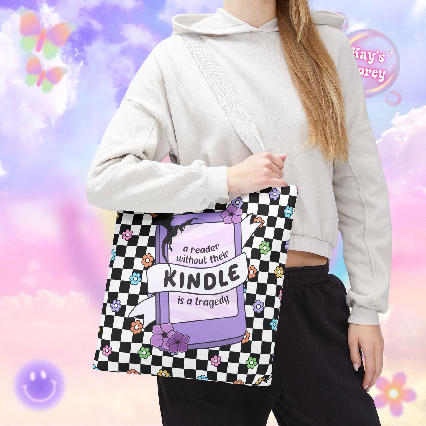 Reader Without Their Kindle Tote Bag