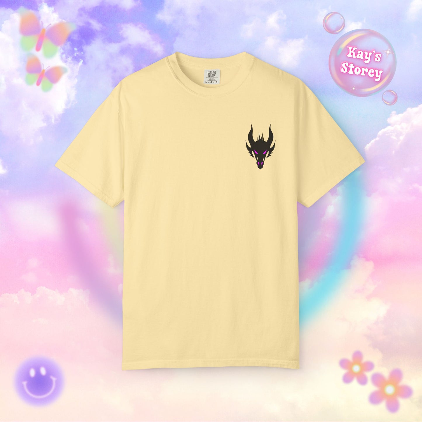 Book Dragon Pink Comfort Colors T-Shirt