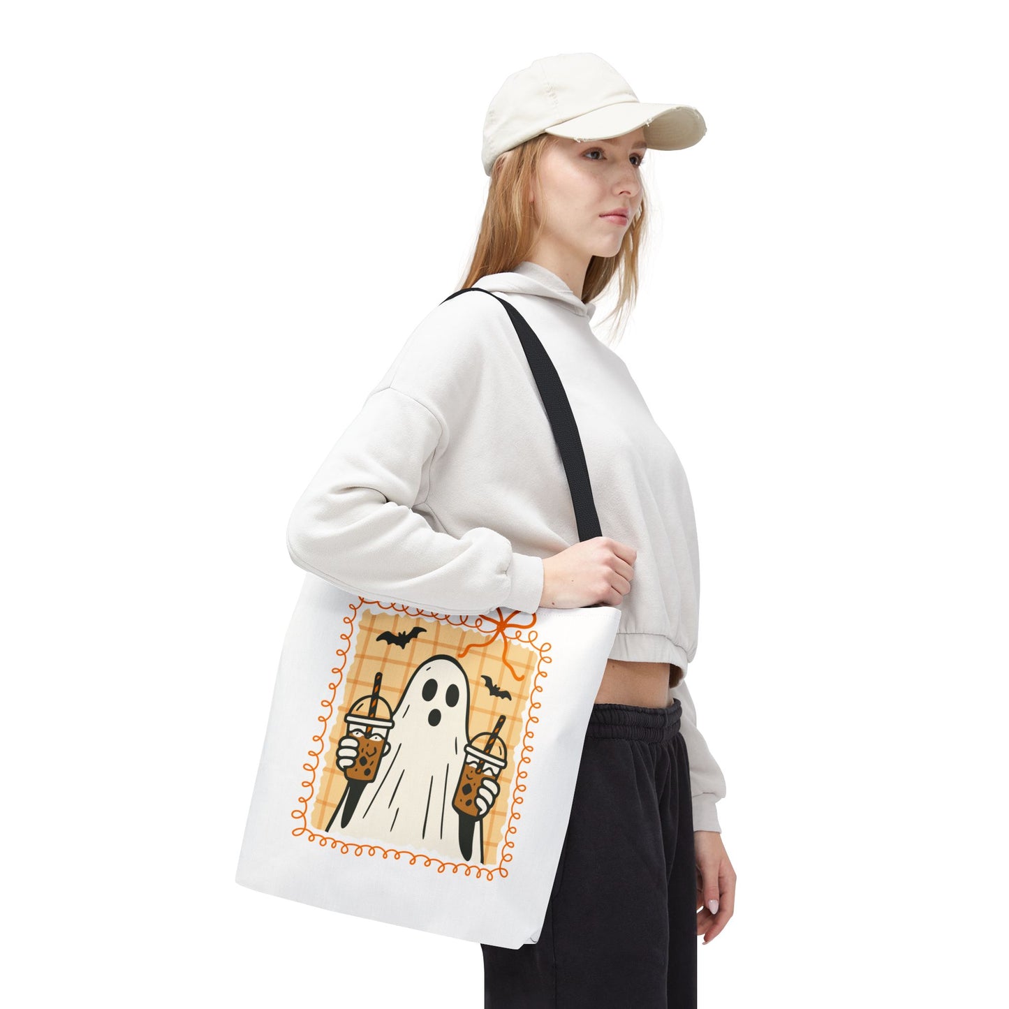 Spooky Season Ghostly Coffee Tote Bag