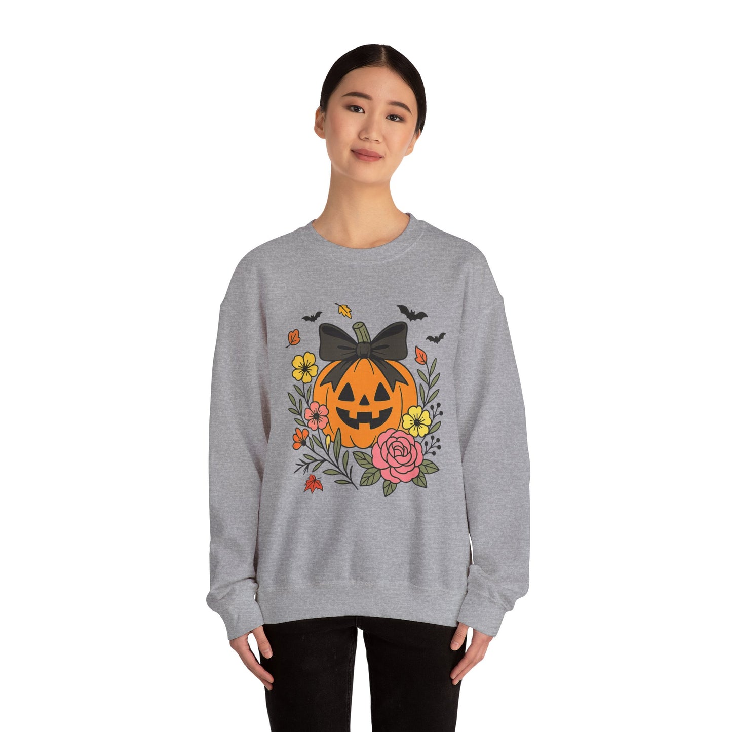 Cute Pumpkin Sweatshirt, Long Sleeve Shirt for Spooky Season Bookish Gift,  Halloween Reading Apparel