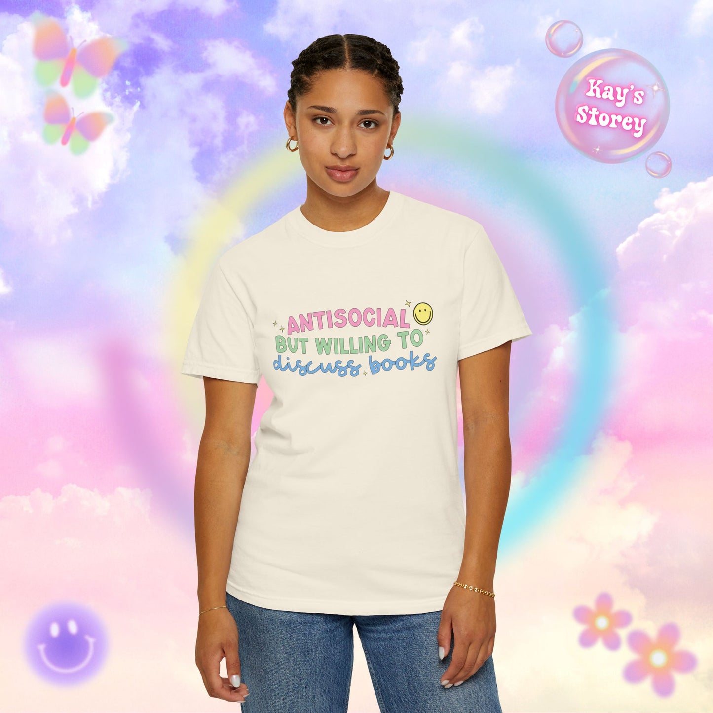 Willing to Discuss Books Comfort Colors T-Shirt