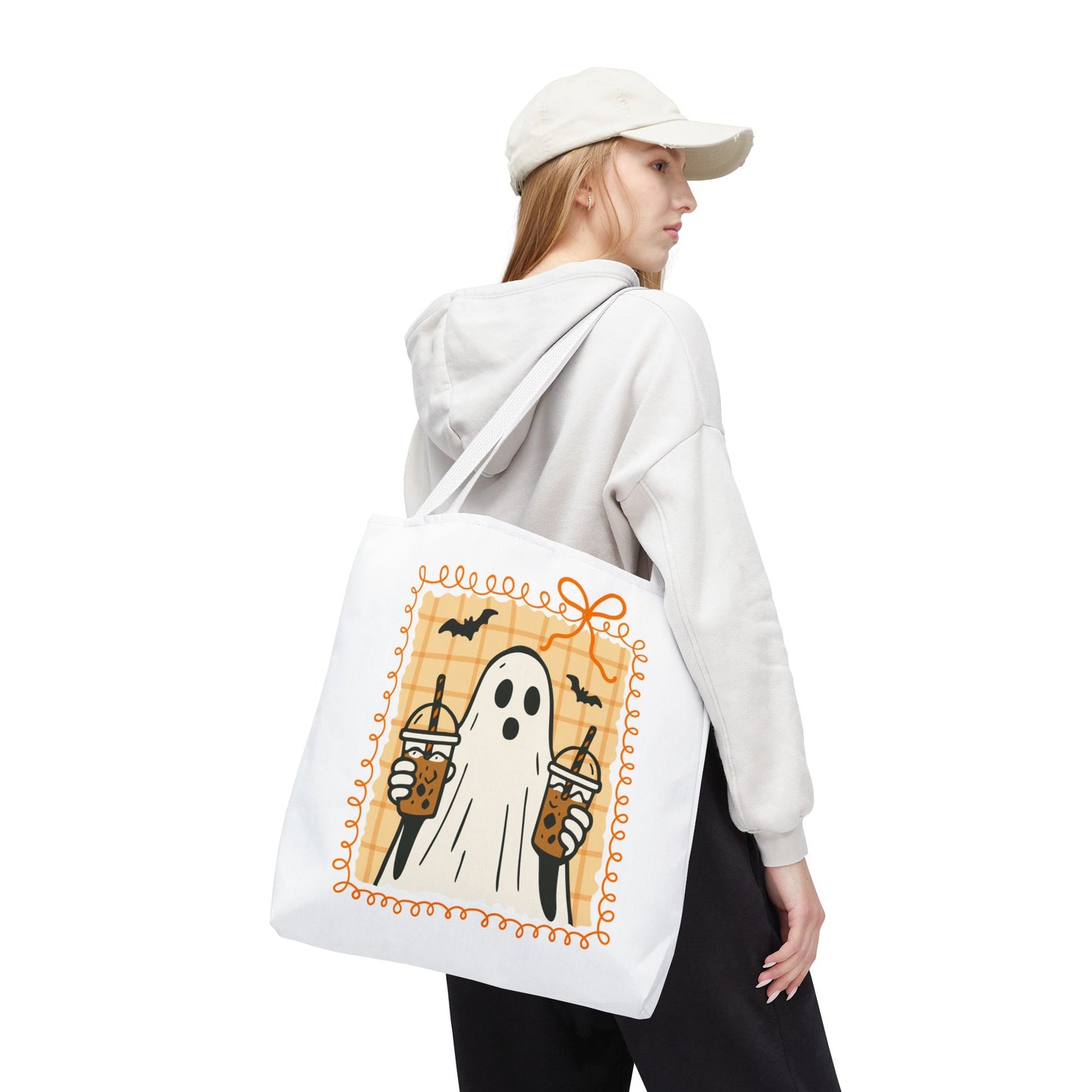 Spooky Season Ghostly Coffee Tote Bag