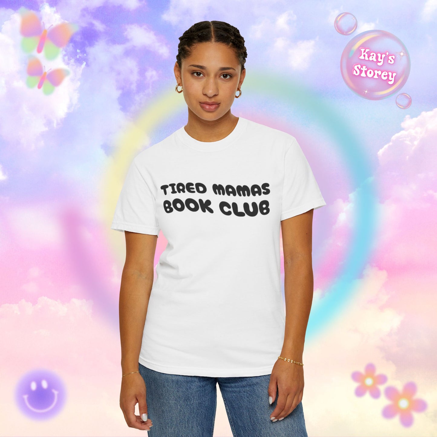 Tired Mamas Book Club Comfort Colors T-Shirt