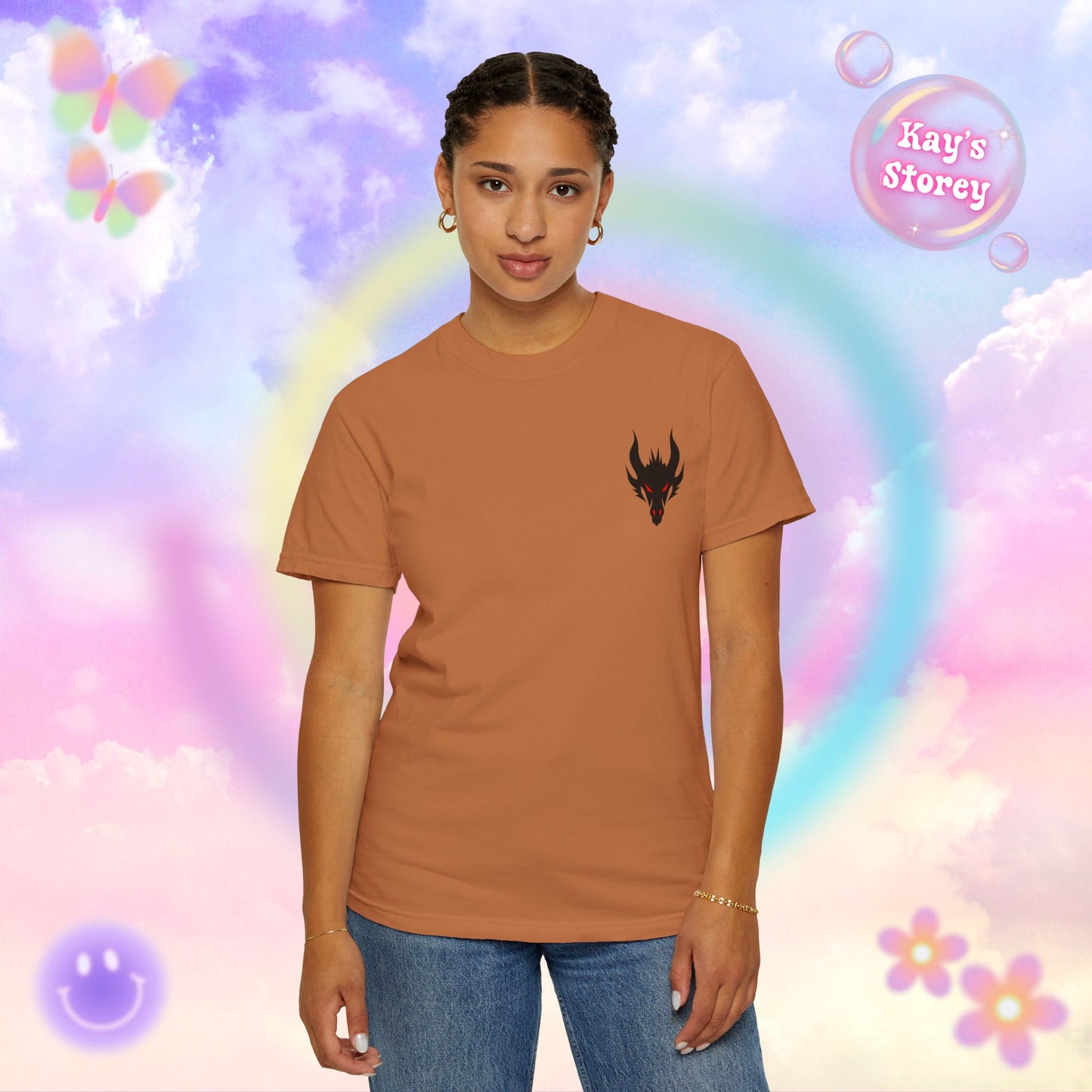 Book Dragon Red Comfort Colors T-Shirt