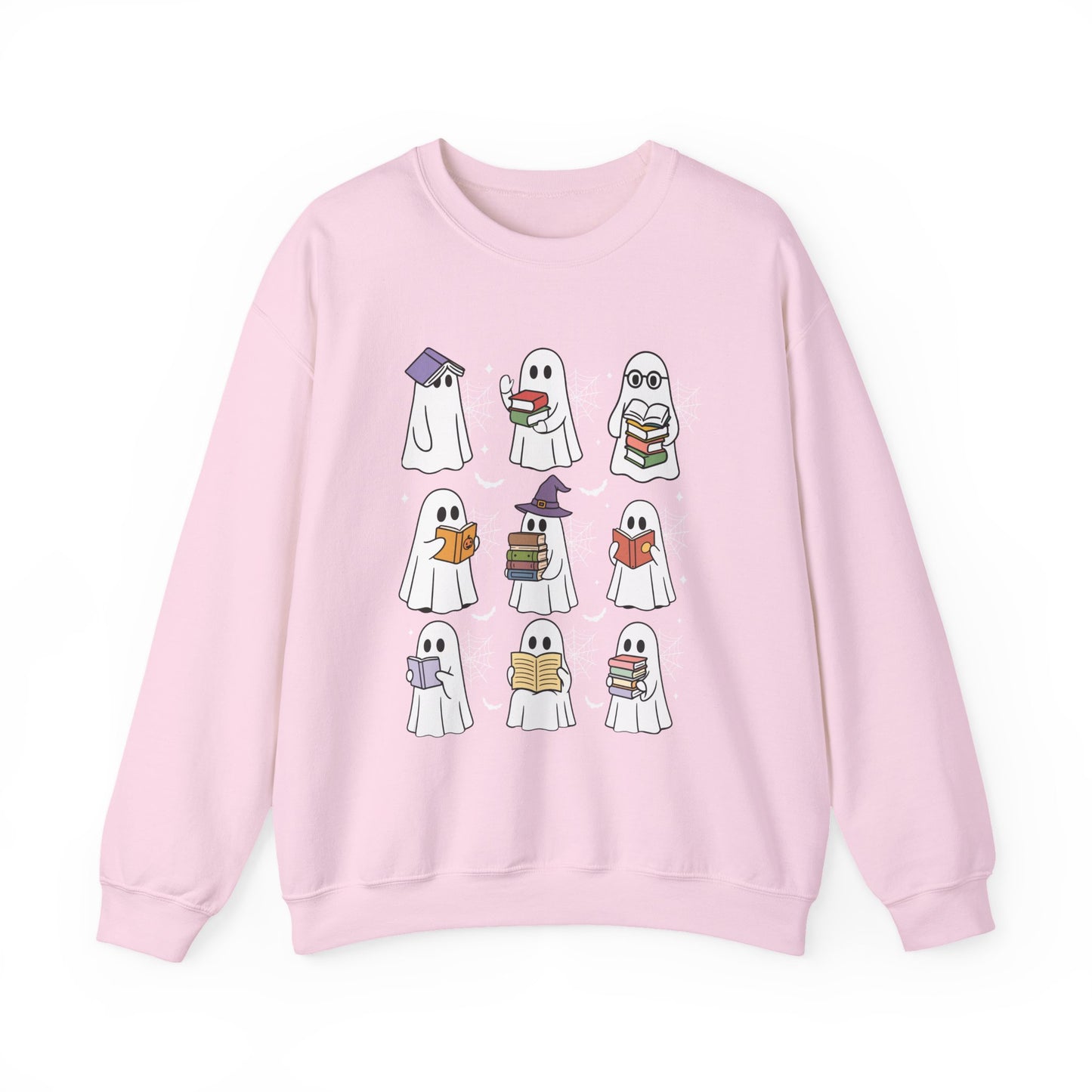 Reading Ghosts Sweatshirt, Long Sleeve Shirt for Spooky Season Bookish Gift,  Halloween Reading Apparel