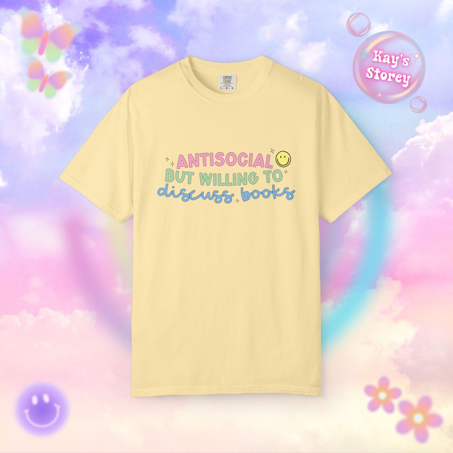 Willing to Discuss Books Comfort Colors T-Shirt