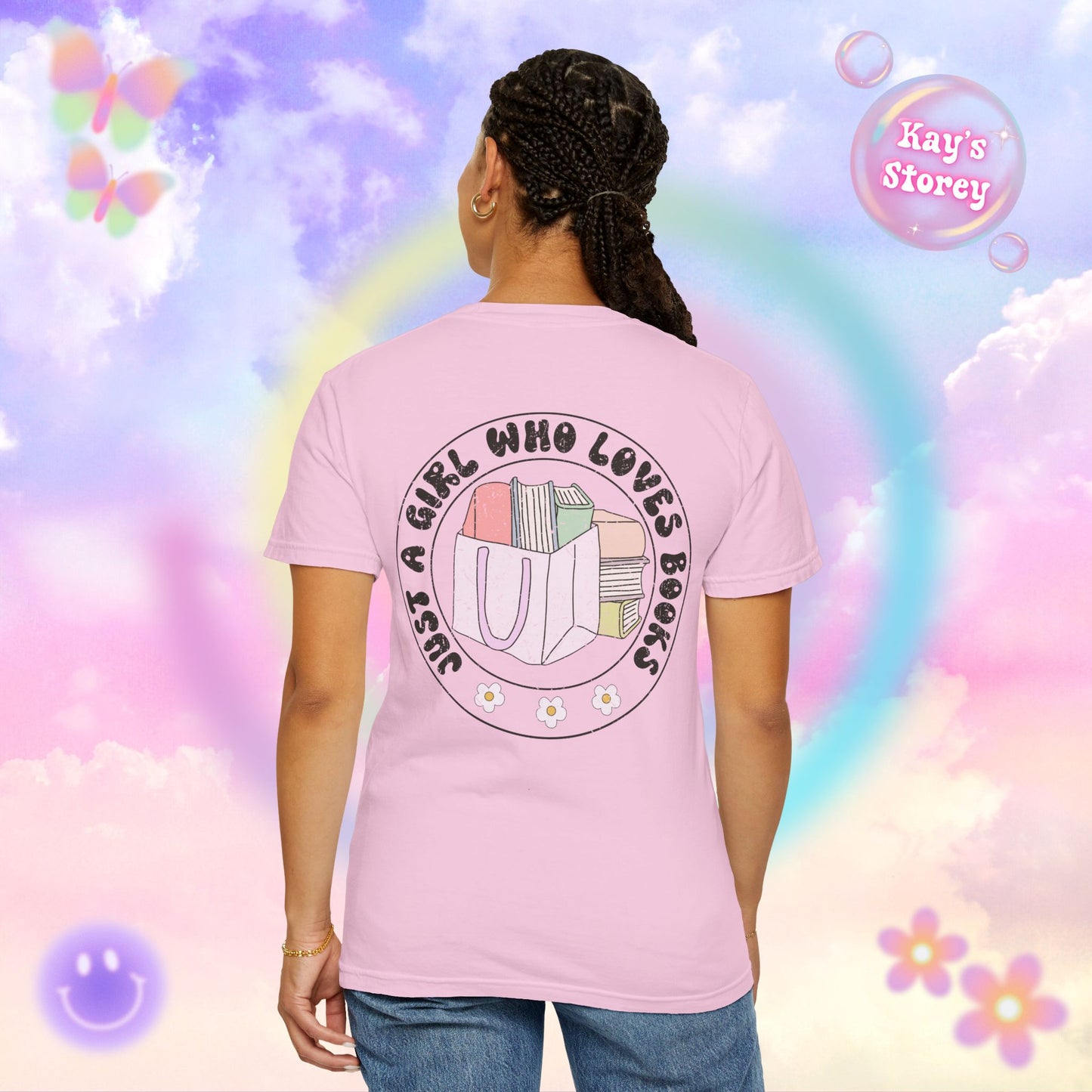 Just A Girl Who Loves Books Comfort Colors T-Shirt