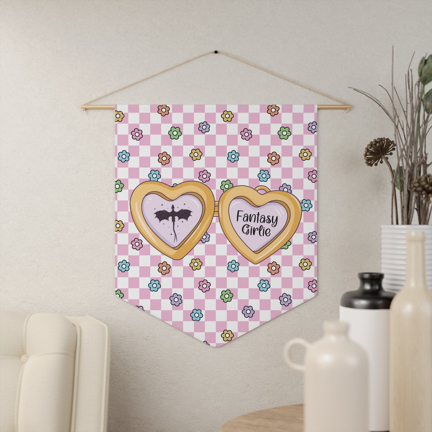 Pink Fantasy Girlie Pennant