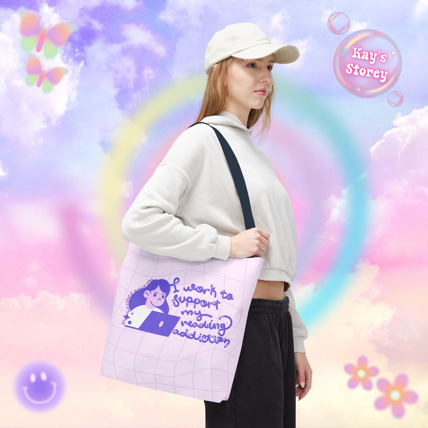 Reading Addiction Tote Bag