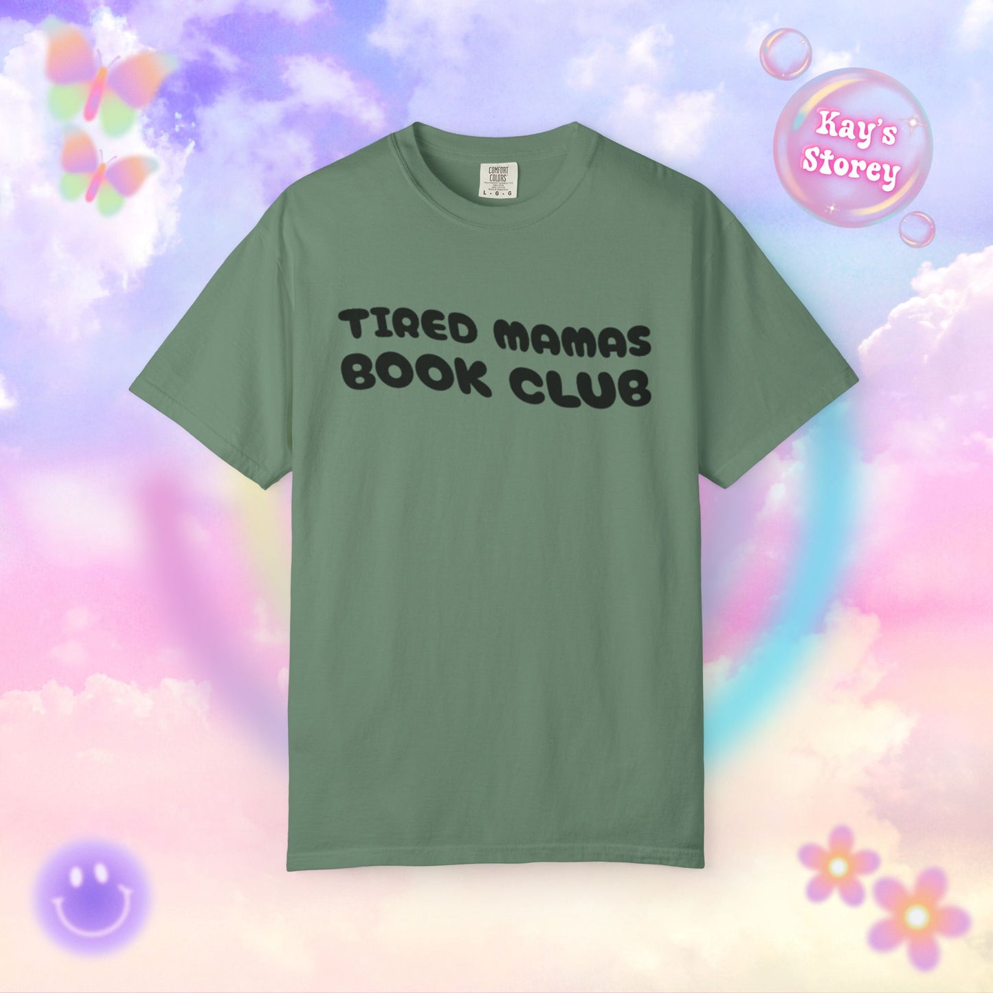Tired Mamas Book Club Comfort Colors T-Shirt