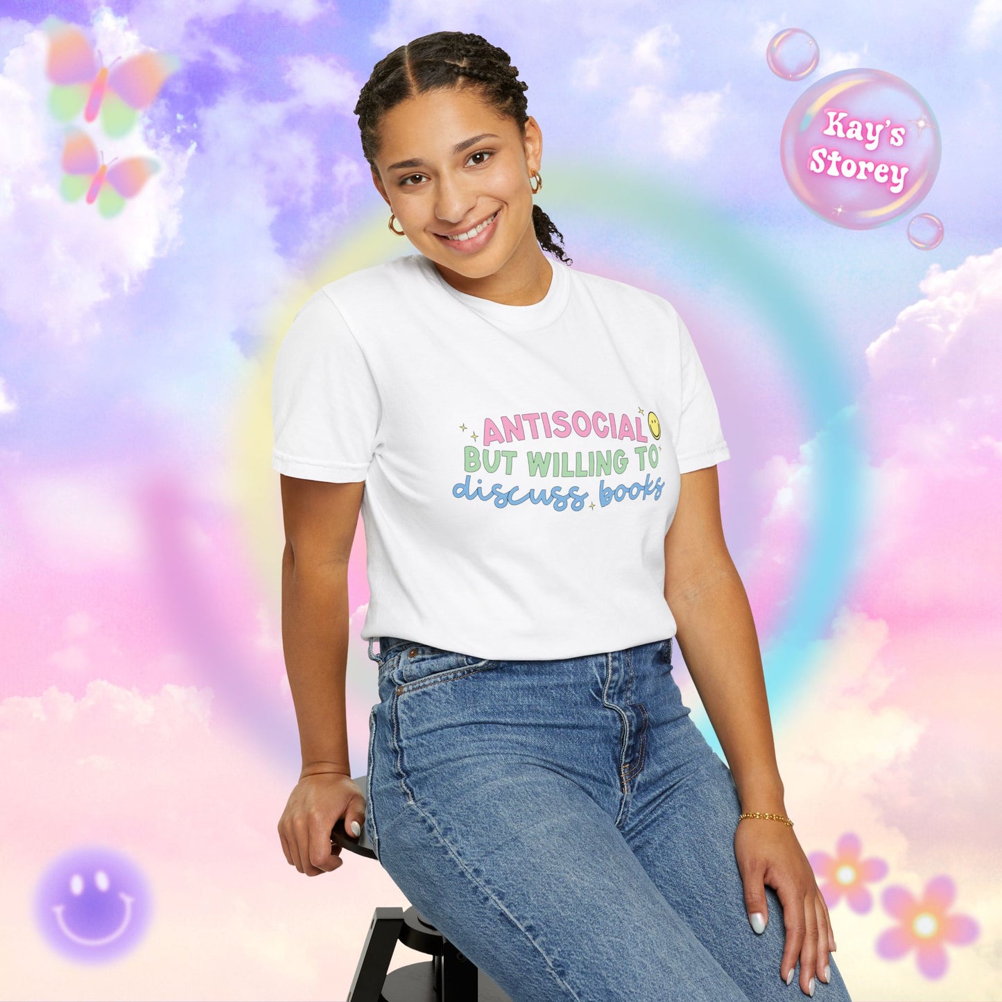 Willing to Discuss Books Comfort Colors T-Shirt