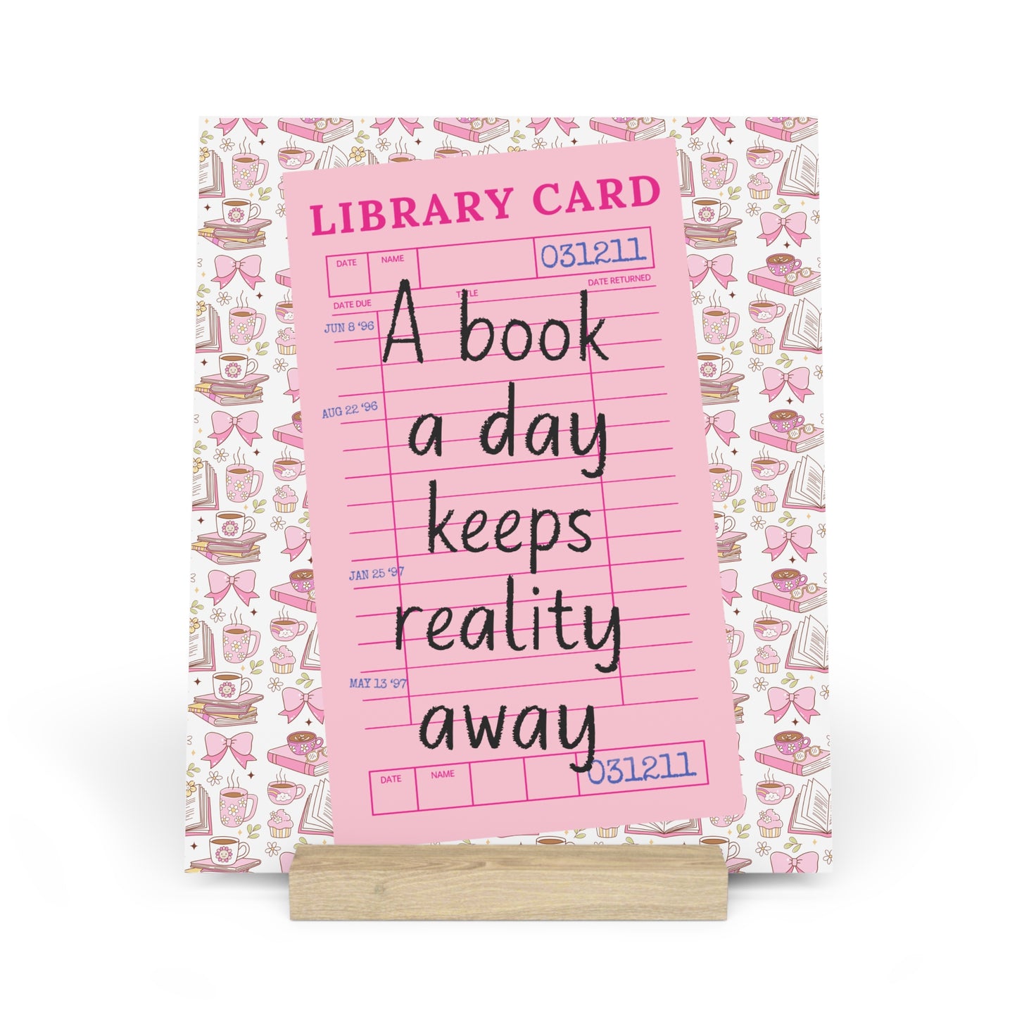 A Book A Day Bookshelf Decor with Stand