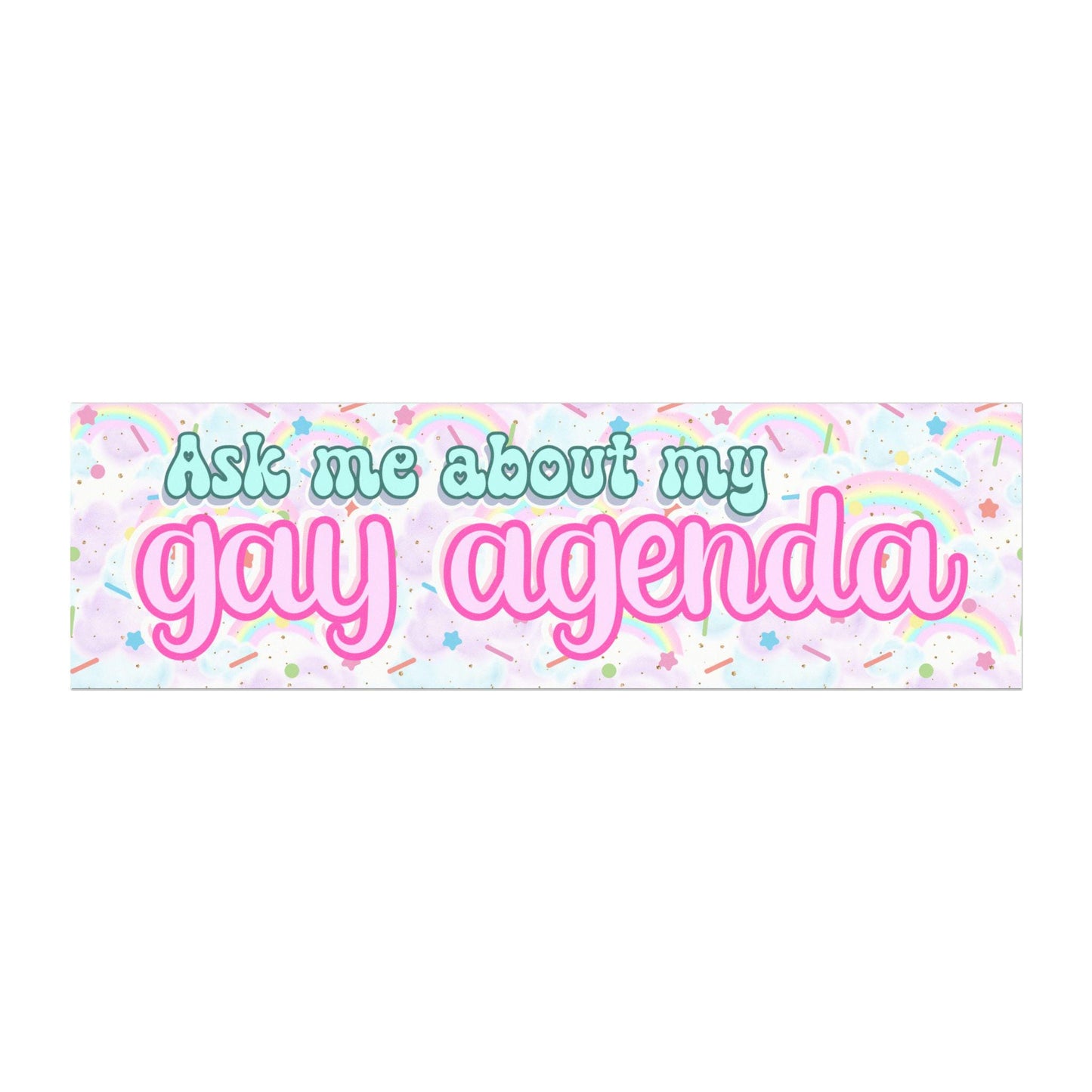 Gay Agenda Car Magnet
