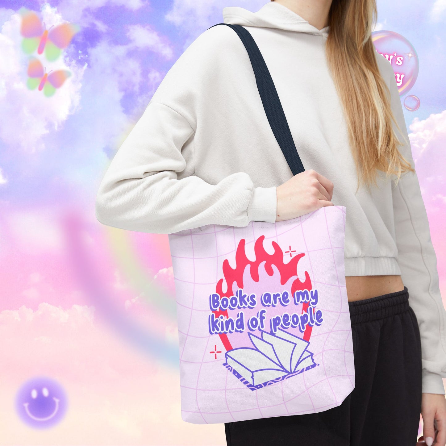 Books are my Kind of People Tote Bag