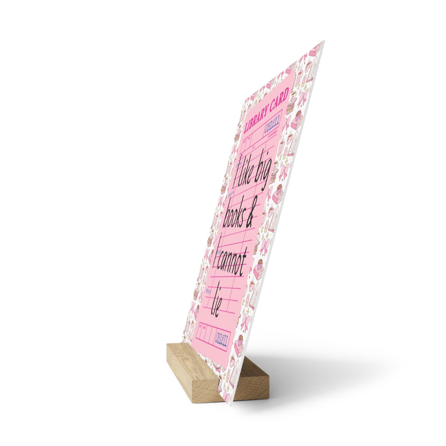 I Like Big Books & I Cannot Lie Bookshelf Decor with Stand