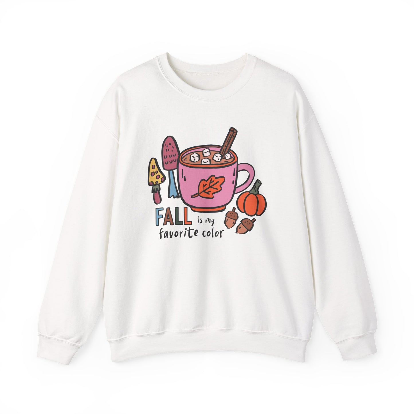 Fall is my Favorite Color Sweatshirt, Long Sleeve Shirt for Spooky Season Bookish Gift,  Halloween Reading Apparel