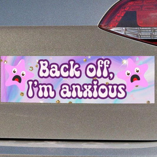 Back Off, I'm Anxious Car Magnet
